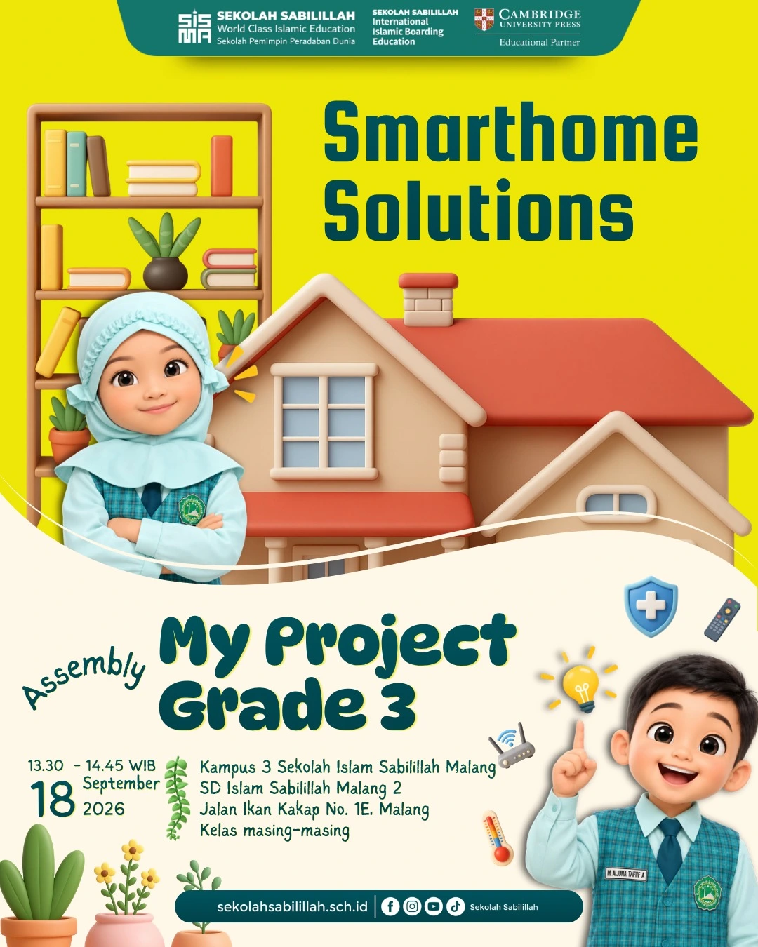Agenda: Assembly My Project Grade 3 : Smart Home Solutions