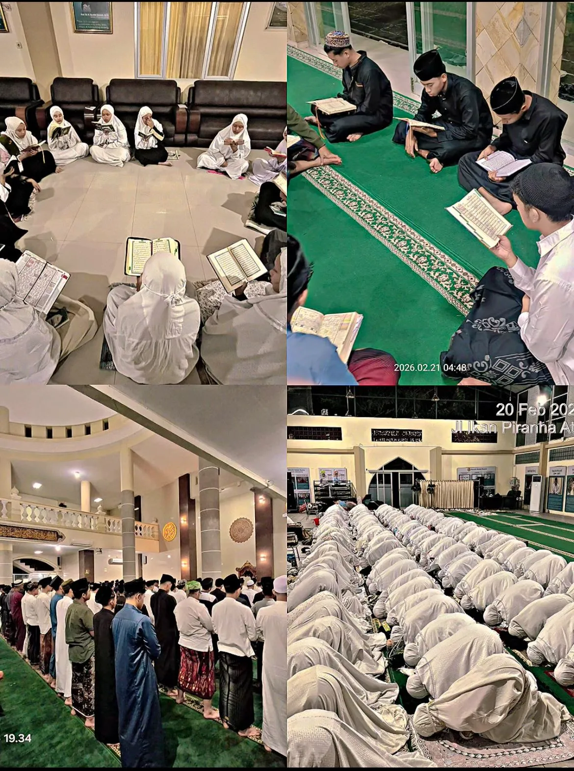 Berita: Menjemput Rahmat dan Ampunan Allah SWT dengan Salat Tarawih Berjamah dan Tadarus Al-Qur’an